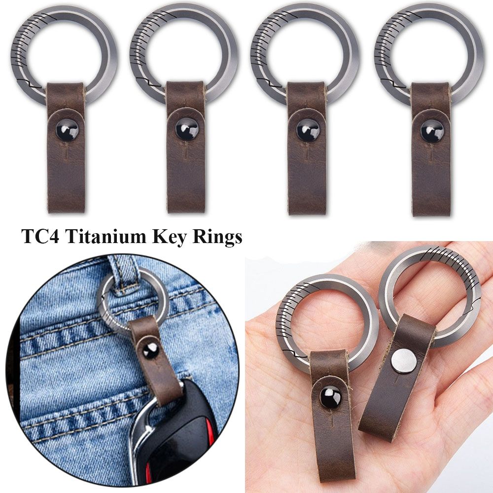 Edc Concealed Carry Belt - Titanyum alaşımlı deri bel kemeri toka