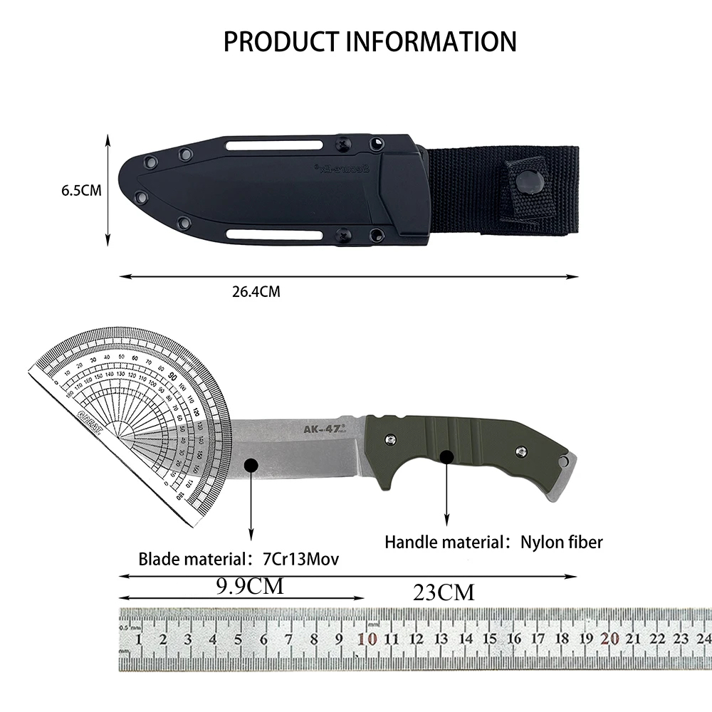 Edc Fixed Blade Deep Carry - Günlük Kullanım EDC Sabit Bıçaklı Bıçak